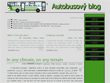 Tablet Screenshot of blog.galerie-autobusu.cz